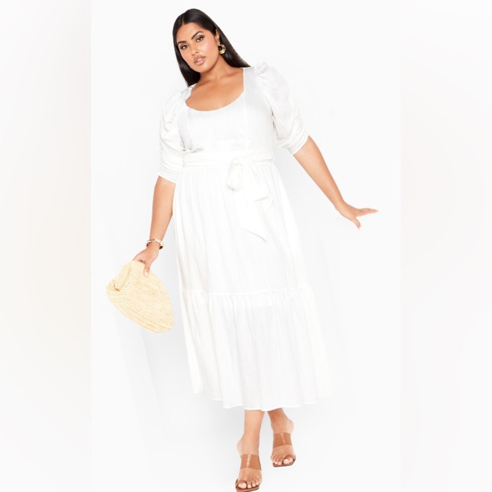 City chic maxi Poppy dress. Ivory 20W new n package